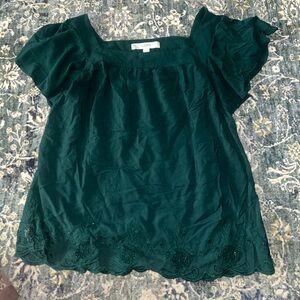 LOFT Teal Sleeveless Blouse